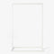 Frame Georgia FLAWED SELECTION - matte white clothes rack with industrial, square bottom